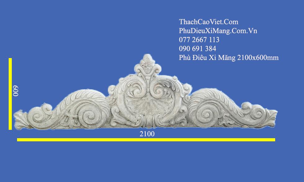 Phù Điêu Xi Măng Đúc Sẵn 2100x600