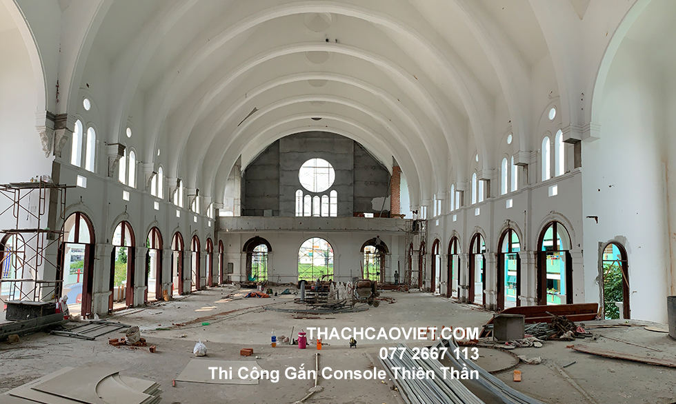 Thi công Cosole Thiên Thần cho nhà thờ